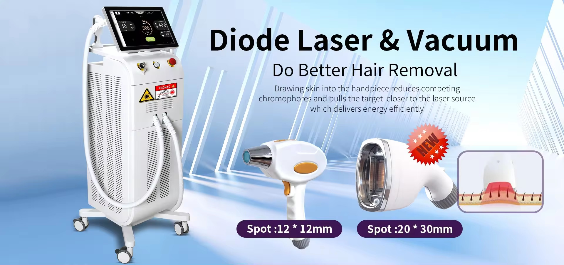 qualidade Máquina de remoção de pelos a laser a diodo fábrica